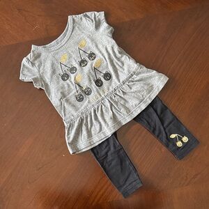 Carter's Gray and Black Kids Matching Set